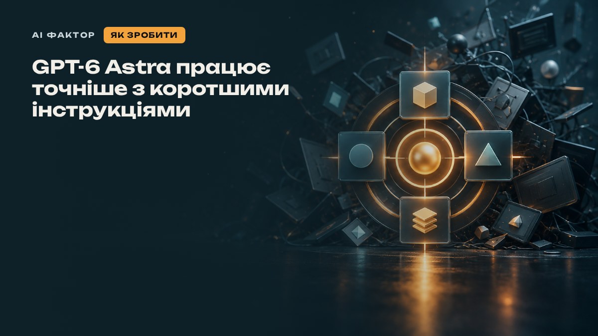 GPT-6 Astra працює точніше з коротшими інструкціями