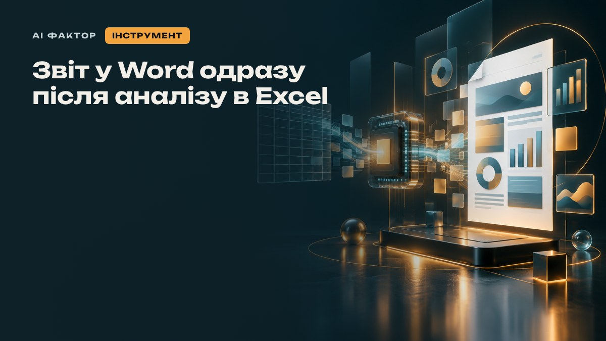 Звіт у Word одразу після аналізу в Excel