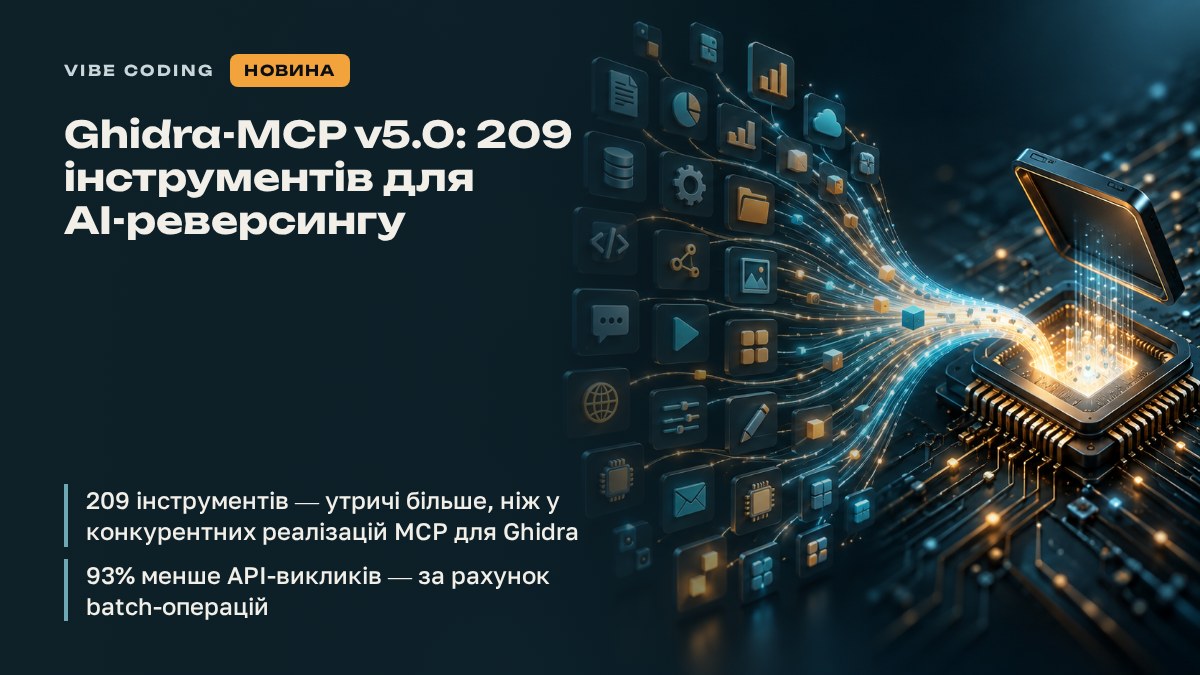 Ghidra-MCP v5.0: 209 інструментів для AI-реверс-інжинірингу