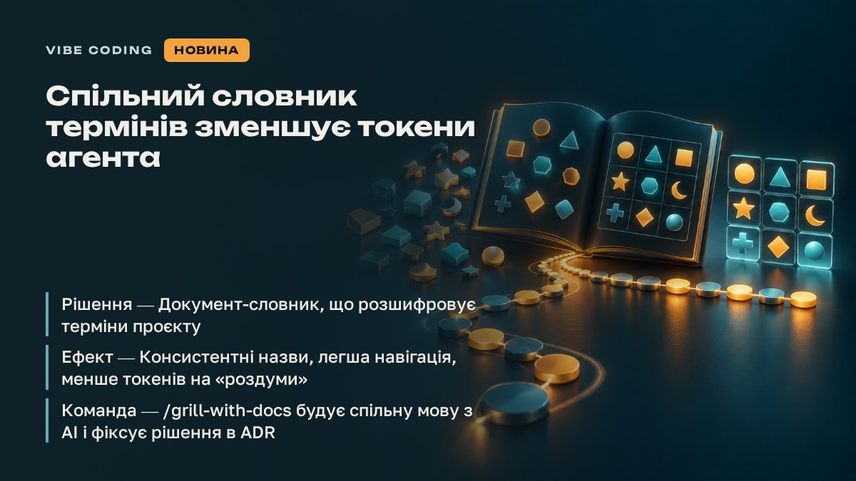 Спільний словник термінів зменшує токени агента