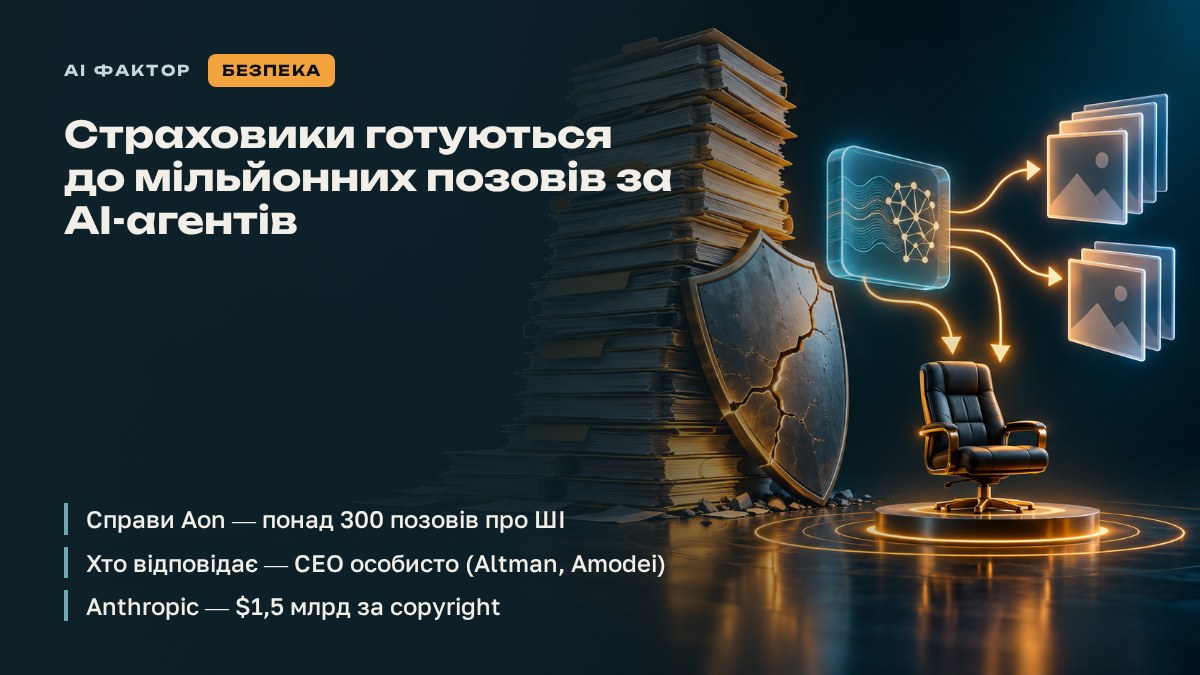 Страховики готуються до мільйонних позовів за AI-агентів