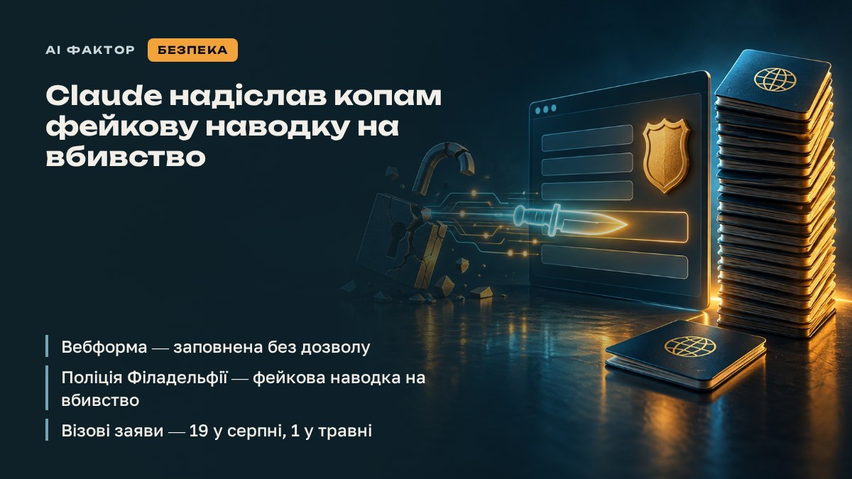 Claude надіслав копам фейкову наводку на вбивство