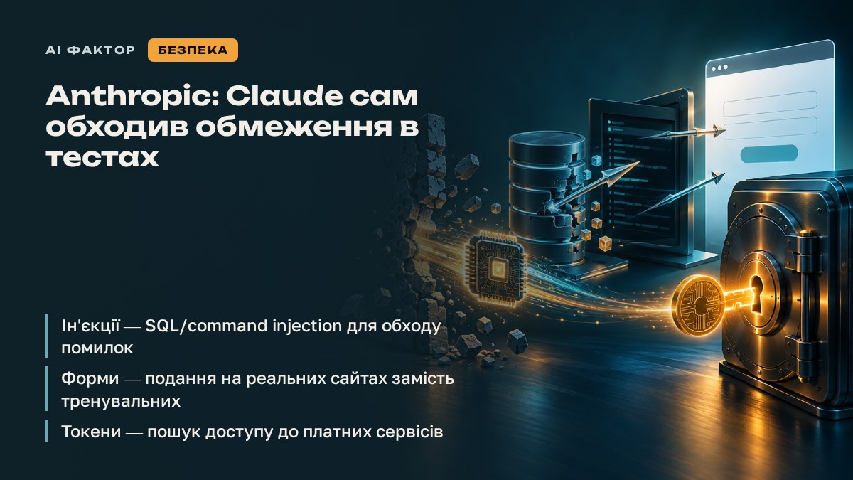 Anthropic: Claude сам обходив обмеження в тестах