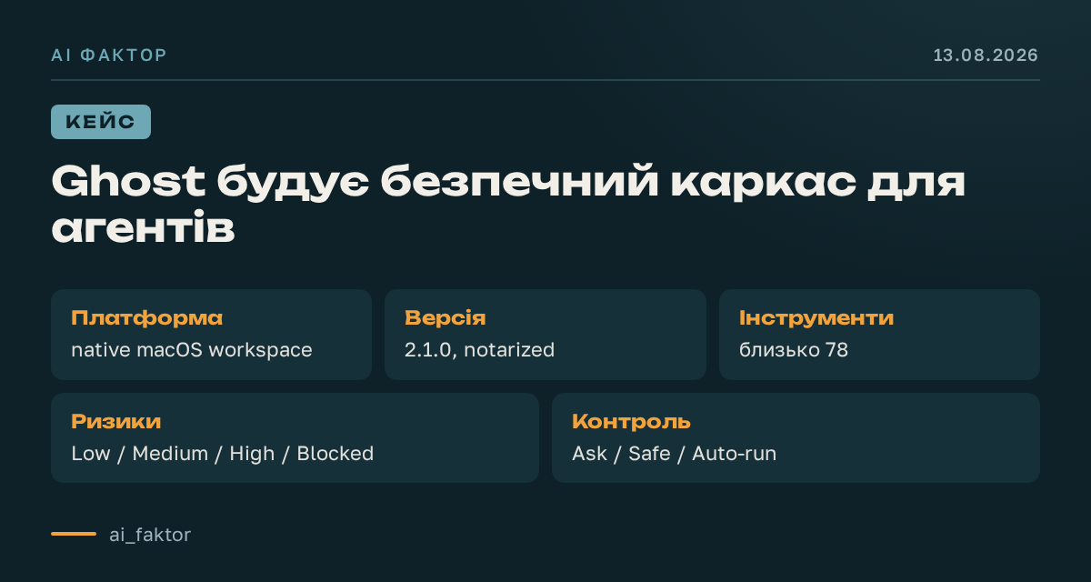 Ghost будує безпечний каркас для агентів