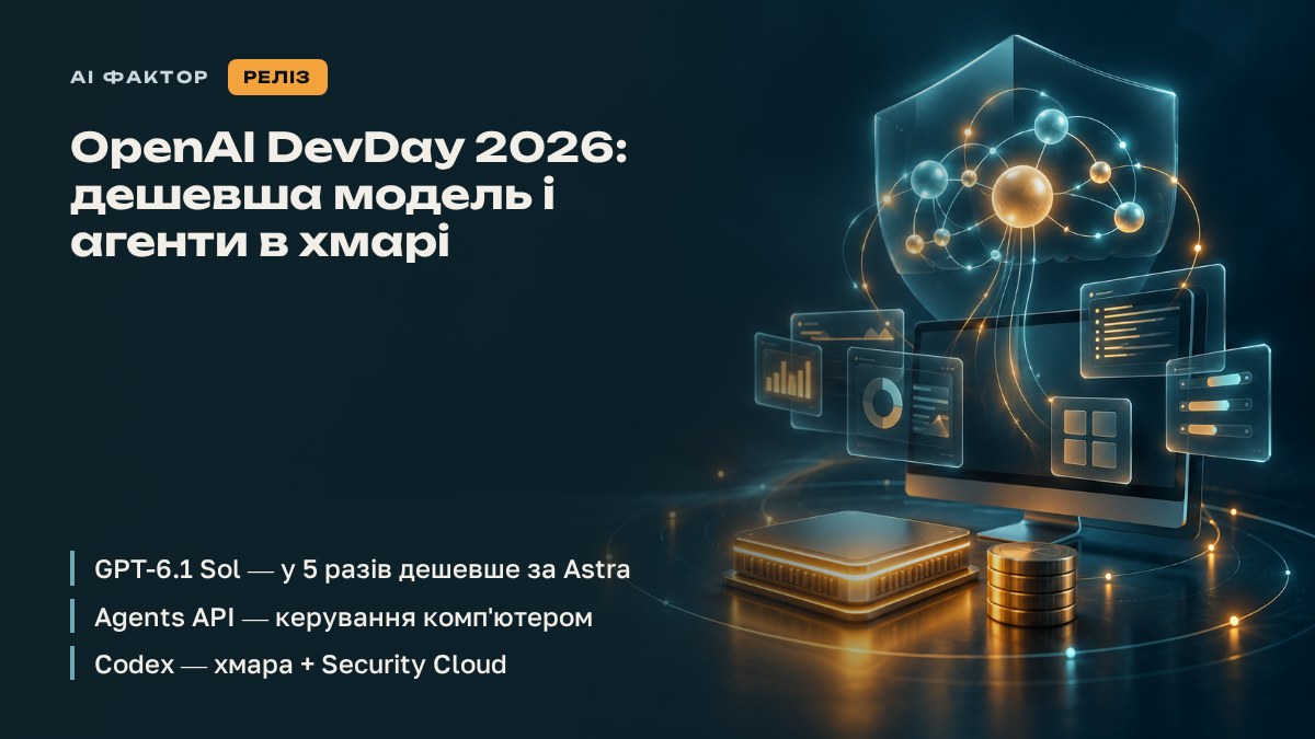 OpenAI DevDay 2026: дешевша модель і агенти в хмарі