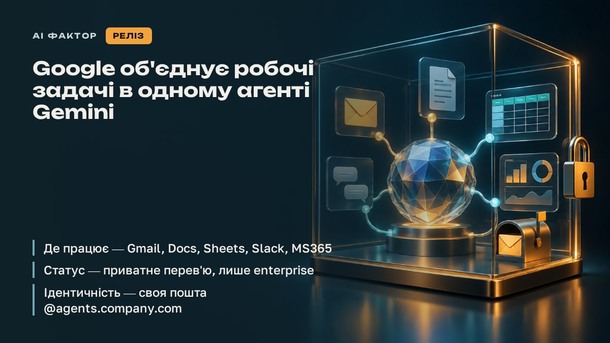 Google об'єднує робочі задачі в одному агенті Gemini