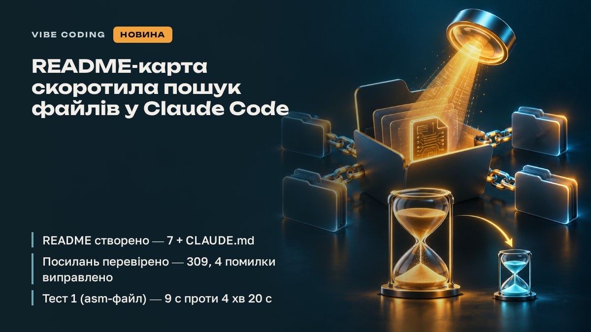 README-карта скоротила пошук файлів у Claude Code