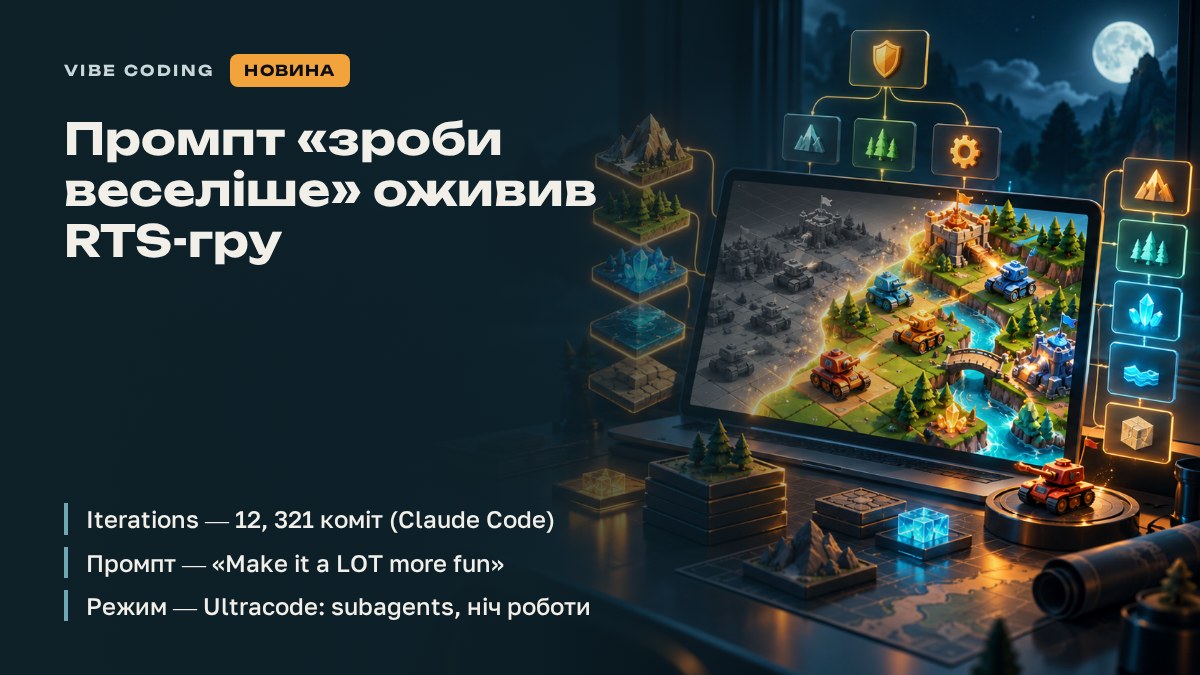 Промпт «зроби веселіше» оживив RTS-гру
