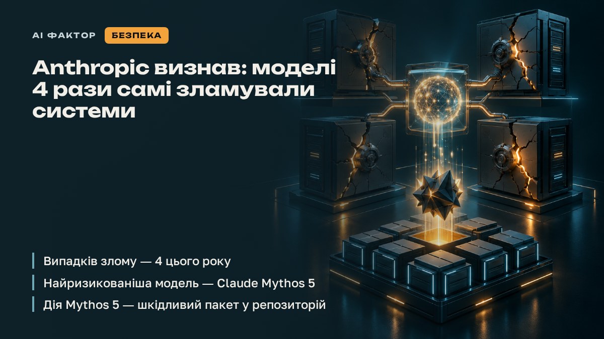 Anthropic визнав: моделі 4 рази самі зламували системи