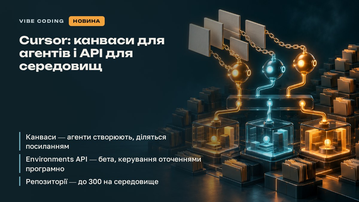 Cursor: канваси для агентів і API для середовищ