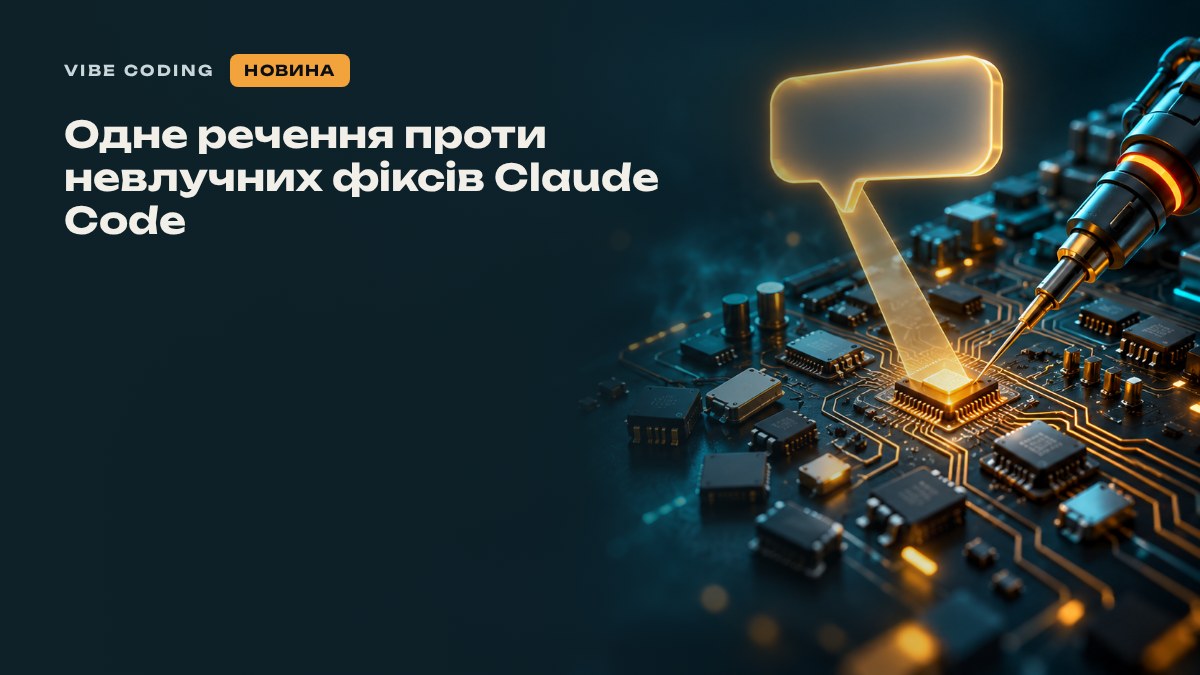 Одне речення проти невлучних фіксів Claude Code