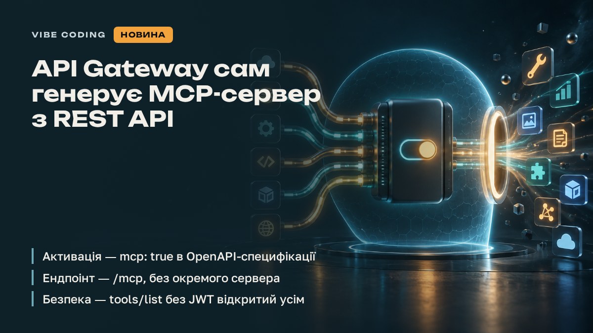 Google Cloud API Gateway сам робить MCP-сервер з REST API