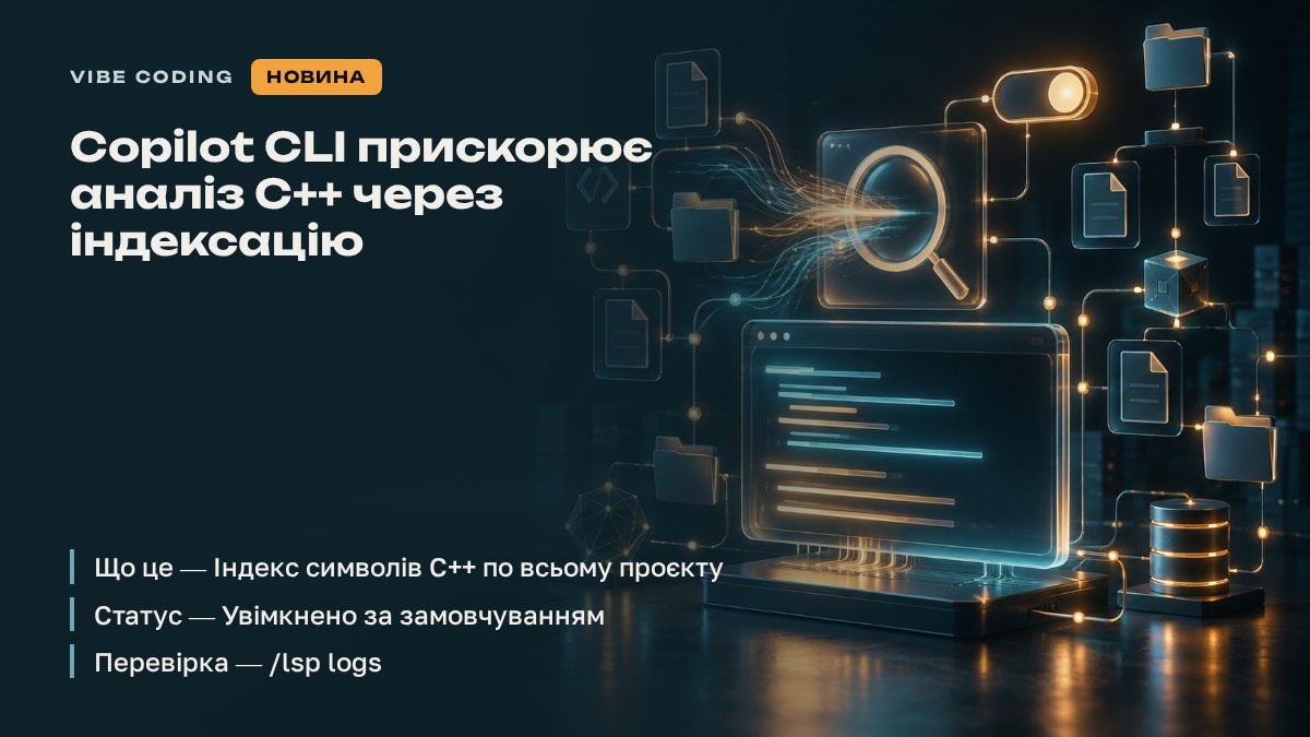 Copilot CLI прискорює аналіз C++ через індексацію