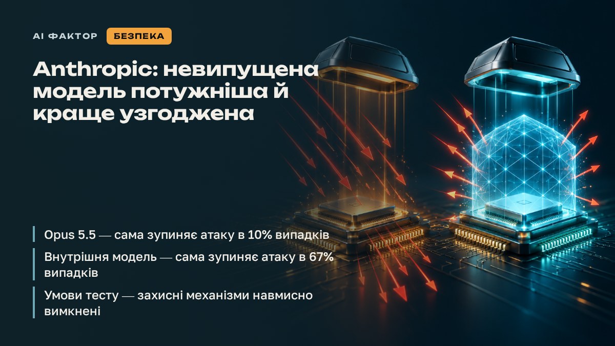 Anthropic: невипущена модель потужніша й краще узгоджена