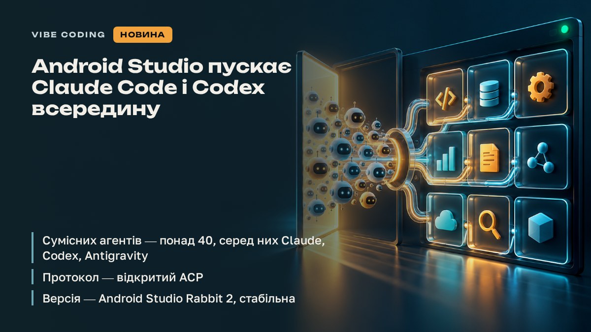 Android Studio пускає Claude Code і Codex всередину