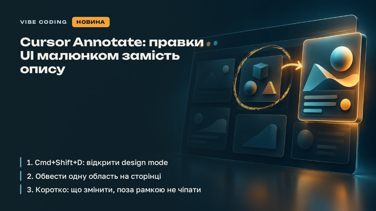 Cursor Annotate: правки UI малюнком замість опису