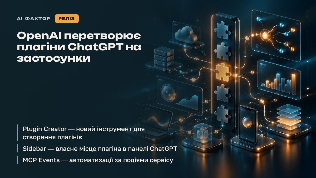 OpenAI перетворює плагіни ChatGPT на застосунки