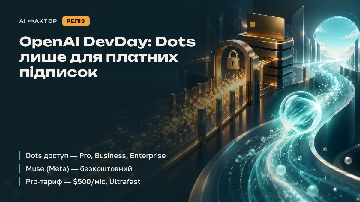 OpenAI DevDay: Dots лише для платних підписок