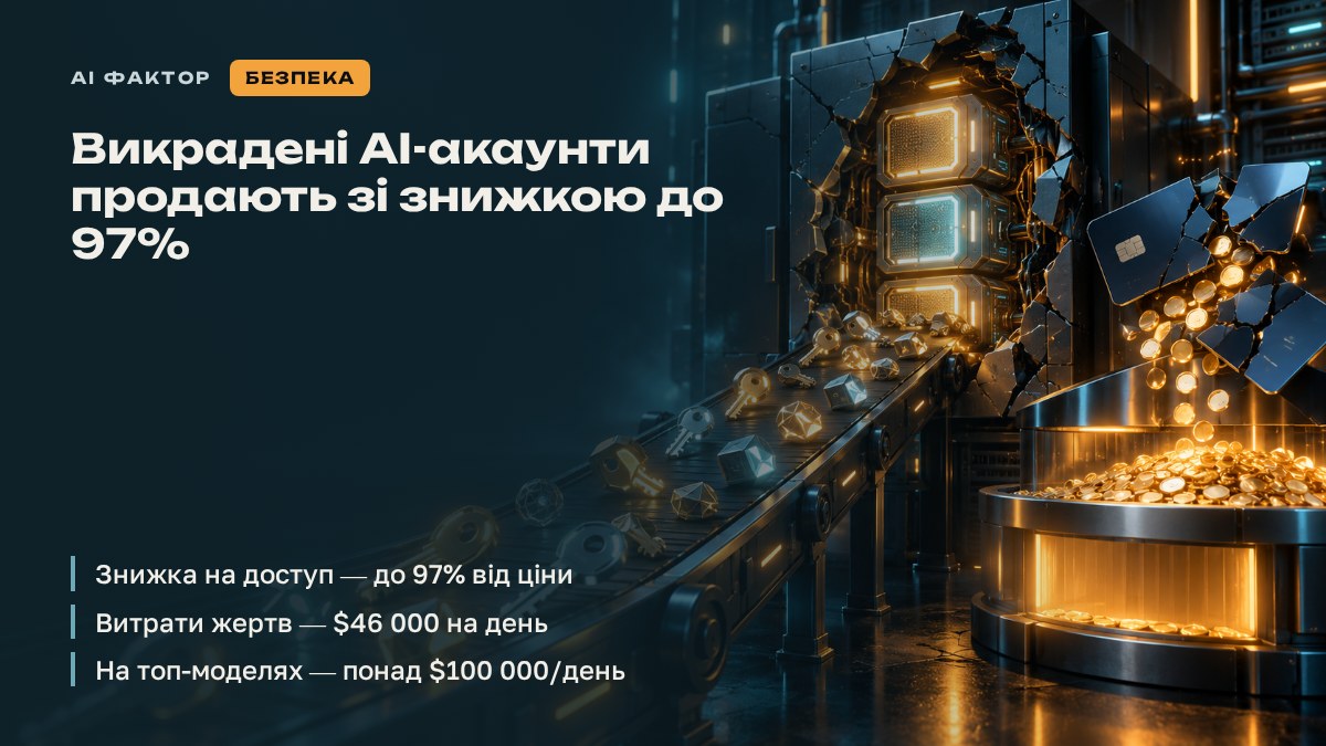 Викрадені AI-акаунти продають зі знижкою до 97%