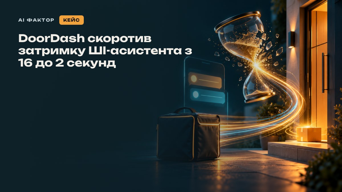 DoorDash скоротив затримку ШІ-асистента з 16 до 2 секунд