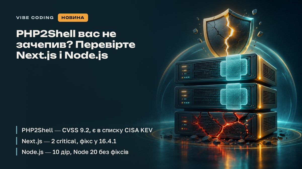 PHP2Shell вас не зачепив? Перевірте Next.js і Node.js