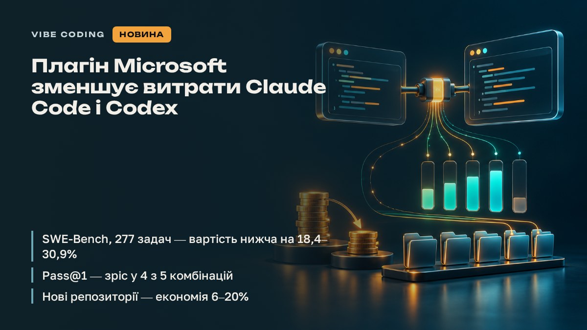 Плагін Microsoft зменшує витрати Claude Code і Codex