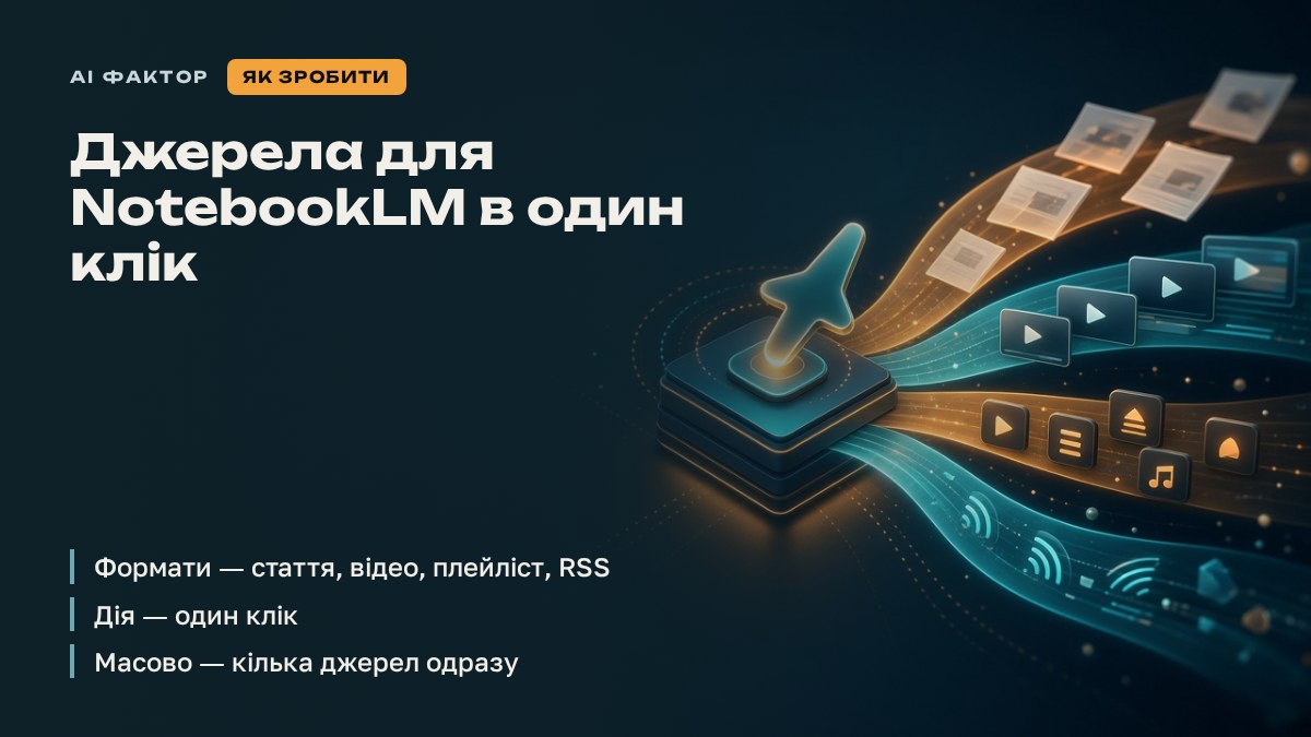 Джерела для NotebookLM в один клік