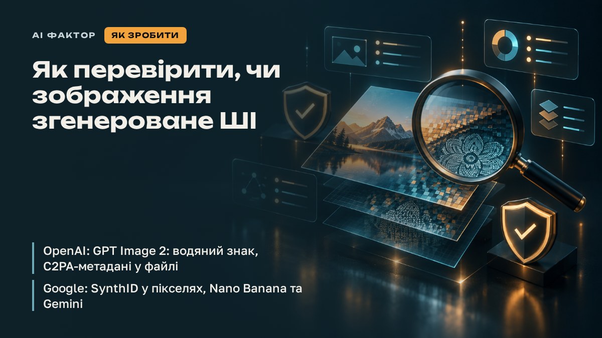 Як перевірити, чи зображення згенероване ШІ