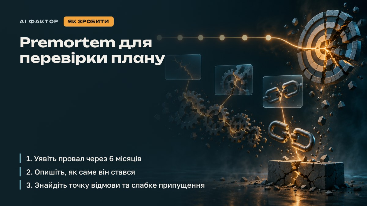 Premortem для перевірки плану