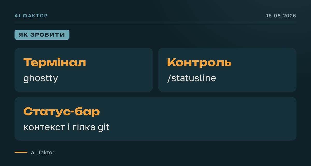 Термінал як панель контролю ШІ