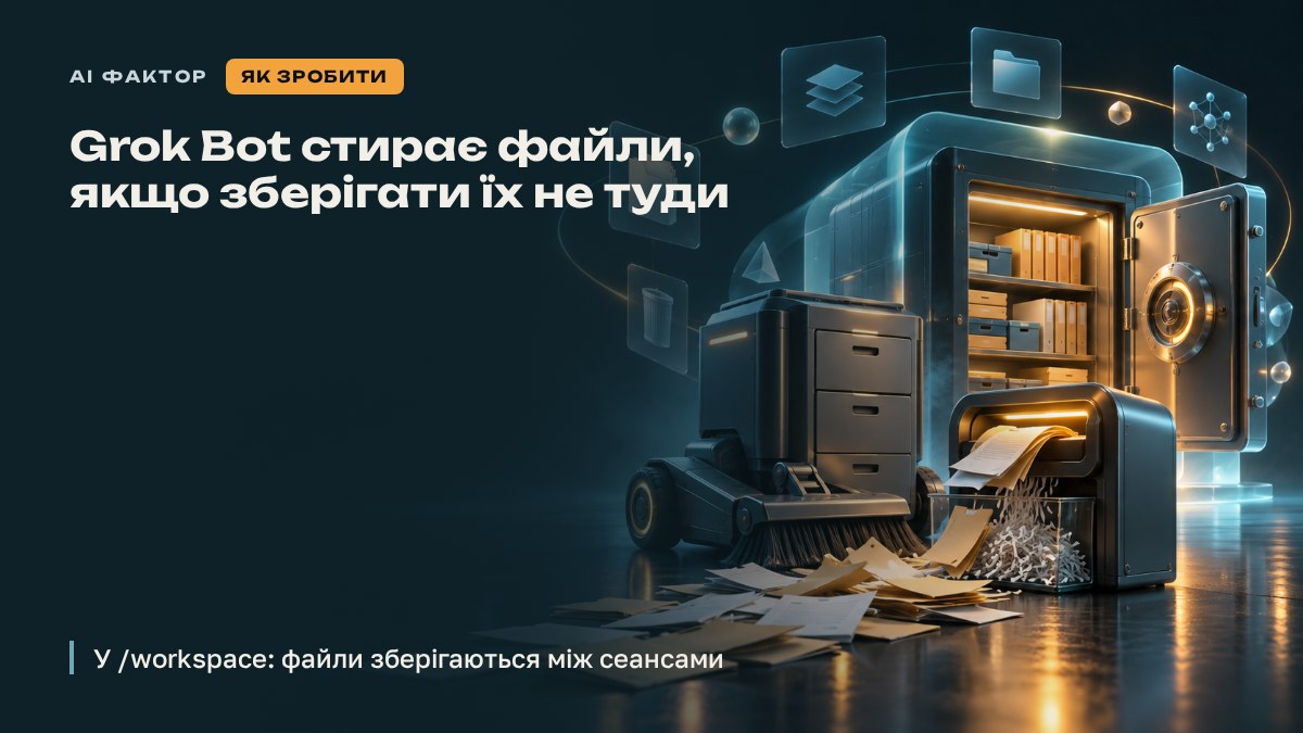 Grok Bot стирає файли, якщо зберігати їх не туди