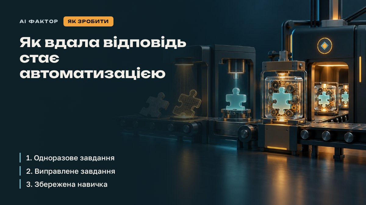 Як вдала відповідь стає автоматизацією