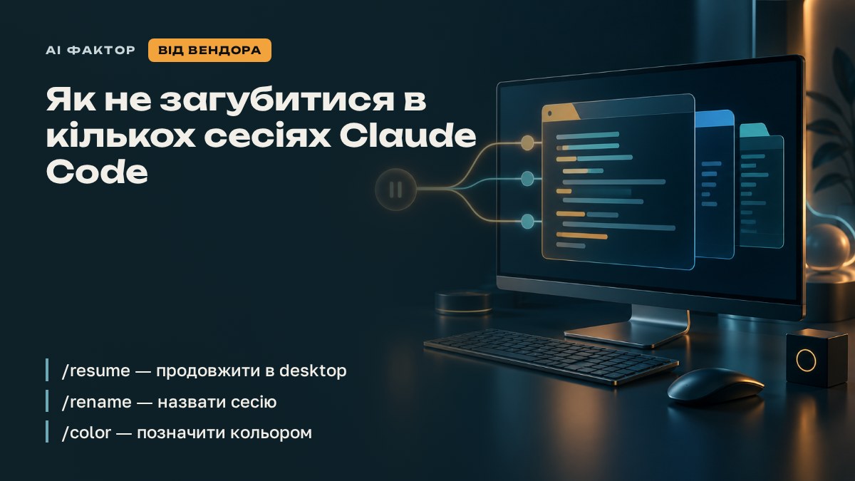 Як не загубитися в кількох сесіях Claude Code